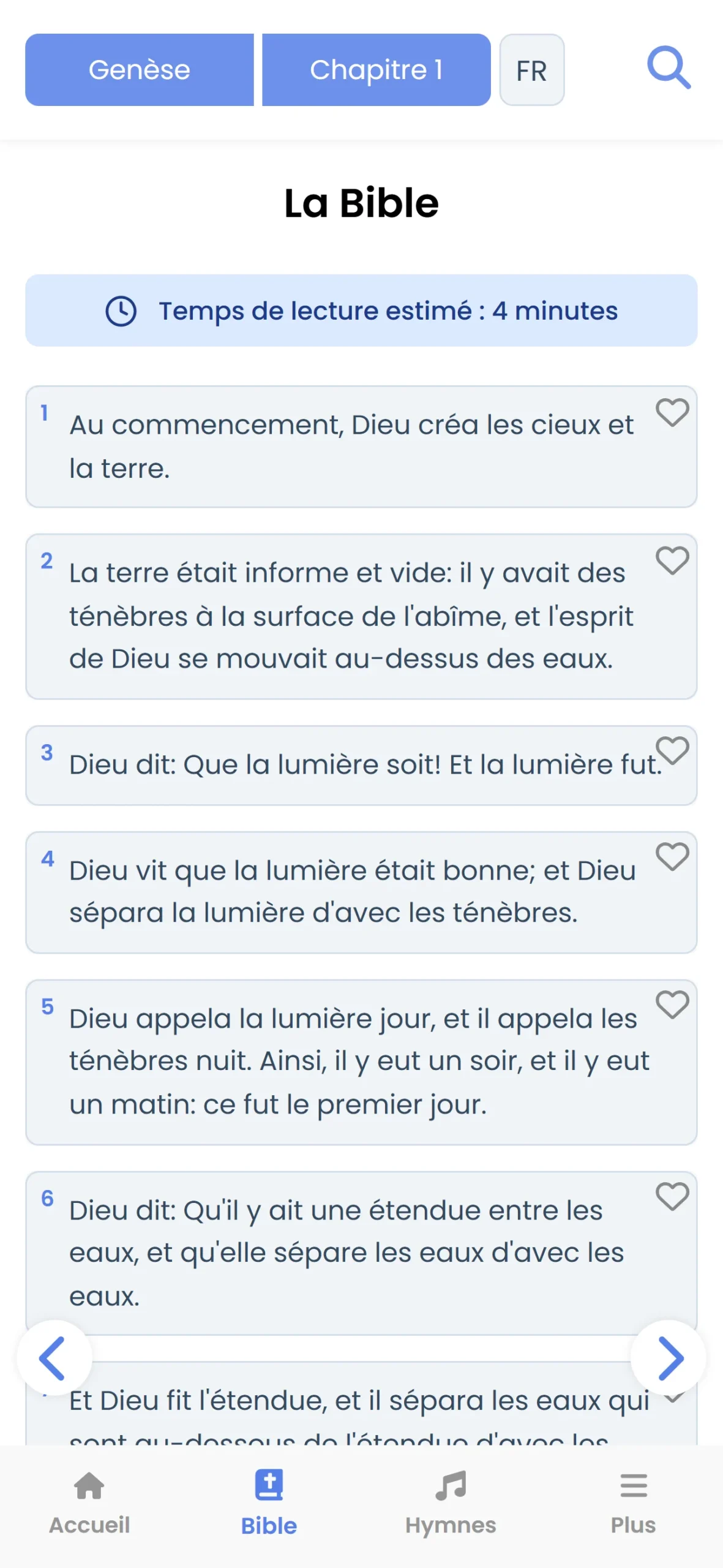 Bible mobile Bible Louanges