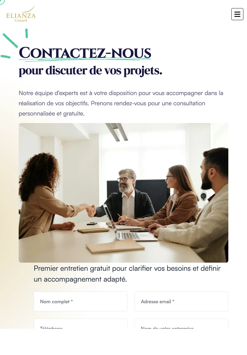 Contact tablette Elianza Conseil