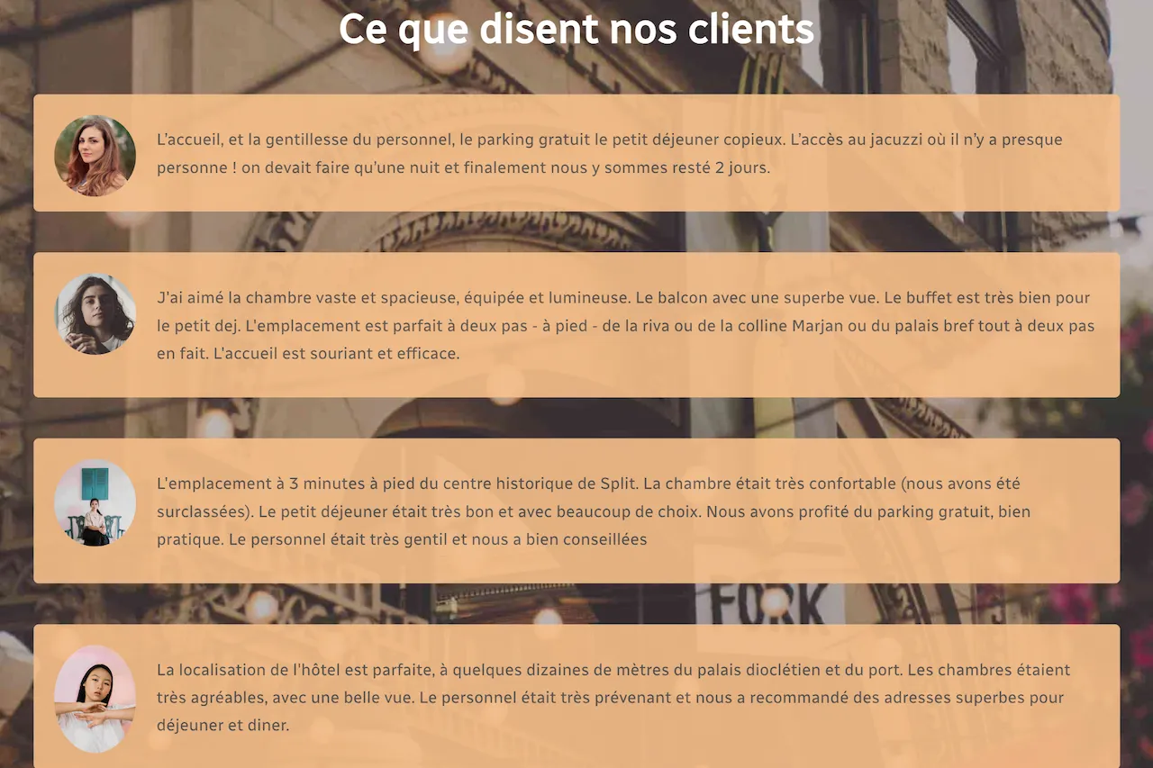 Version desktop Hotel BK 1