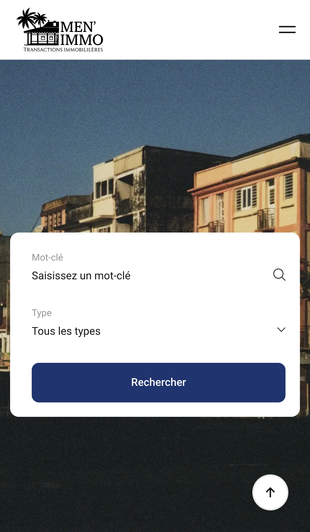 Accueil mobile Men'Immo