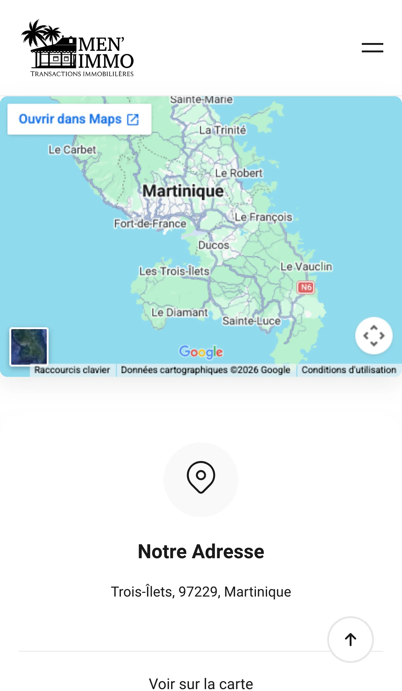 Navigation mobile Men'Immo