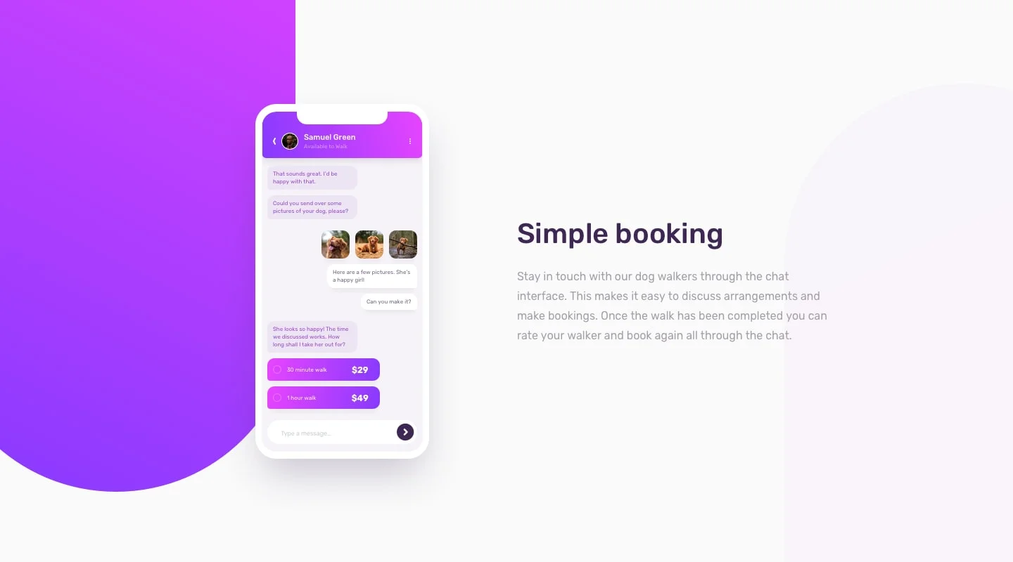 Version desktop Tchat App 1