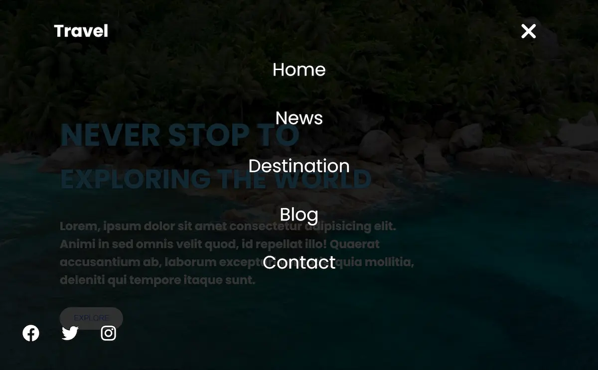 Version desktop Travel 2