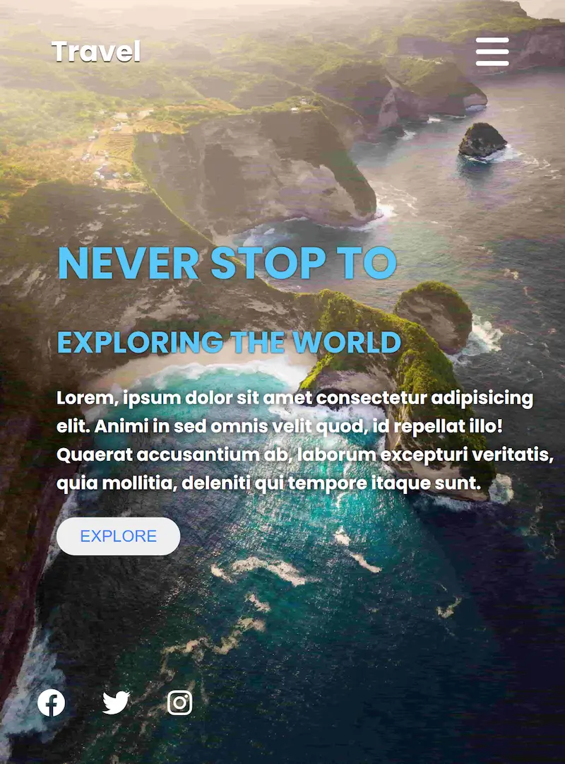 Version tablette Travel 1